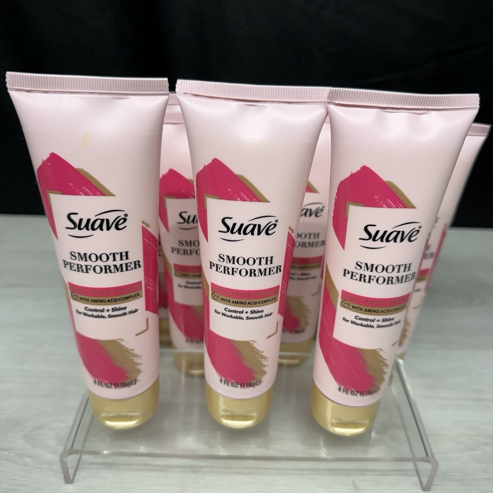 10X Suave Smooth Performer Anti-Frizz Styling Smoothing Cream Shine - RARE- 4 oz